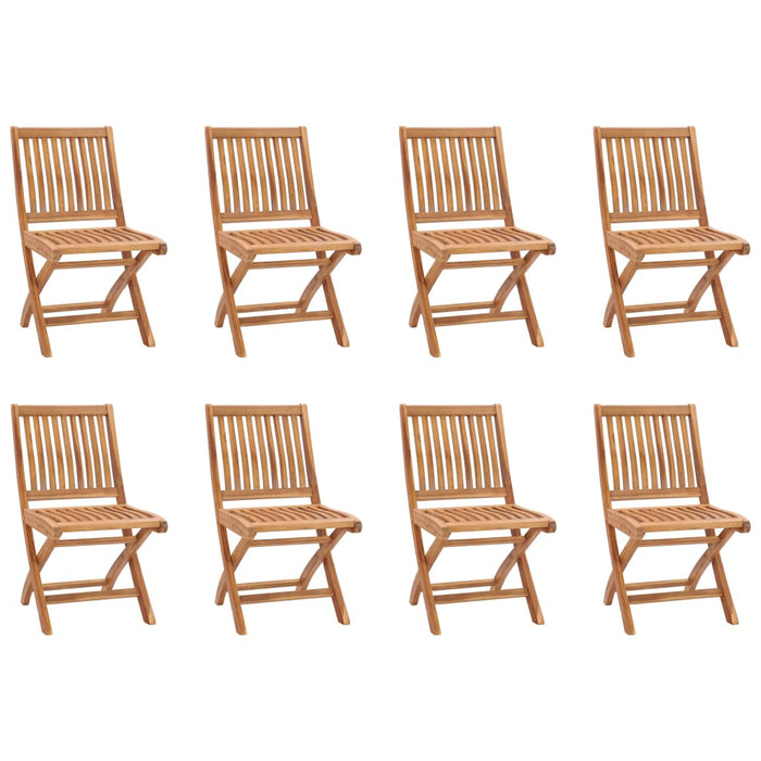 Set mobilier de grădină, 9 piese, lemn masiv de tec - WALTI WALTI