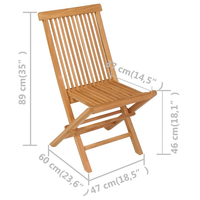 Set mobilier grădină, 5 piese, lemn masiv de tec - WALTI WALTI
