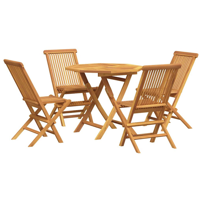 Set mobilier de grădină, 5 piese, lemn masiv de tec - WALTI WALTI