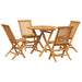 Set mobilier de grădină, 5 piese, lemn masiv de tec - WALTI WALTI