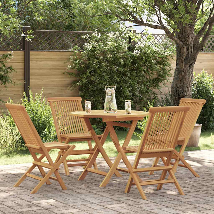 Set mobilier de grădină, 5 piese, lemn masiv de tec - WALTI WALTI