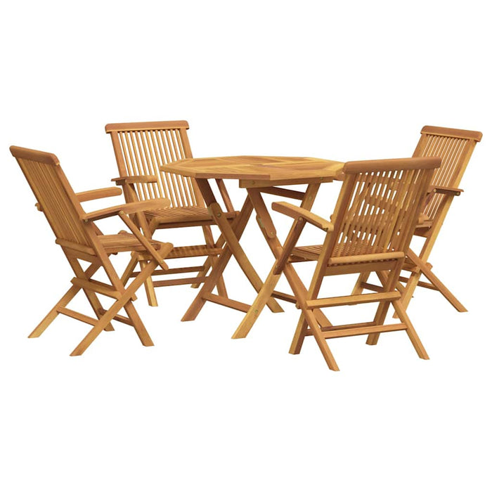Set mobilier de grădină, 5 piese, lemn masiv de tec WALTI