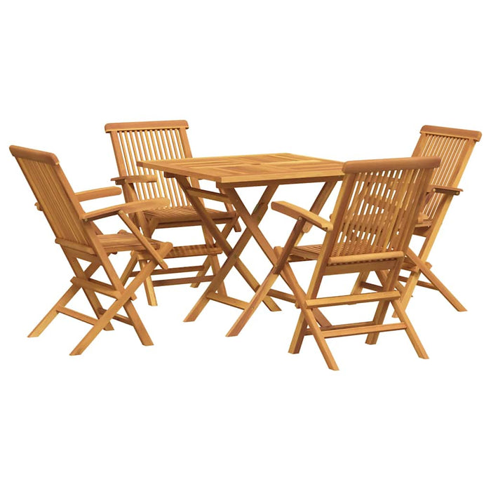 Set mobilier de grădină, 5 piese, lemn masiv de tec - WALTI WALTI