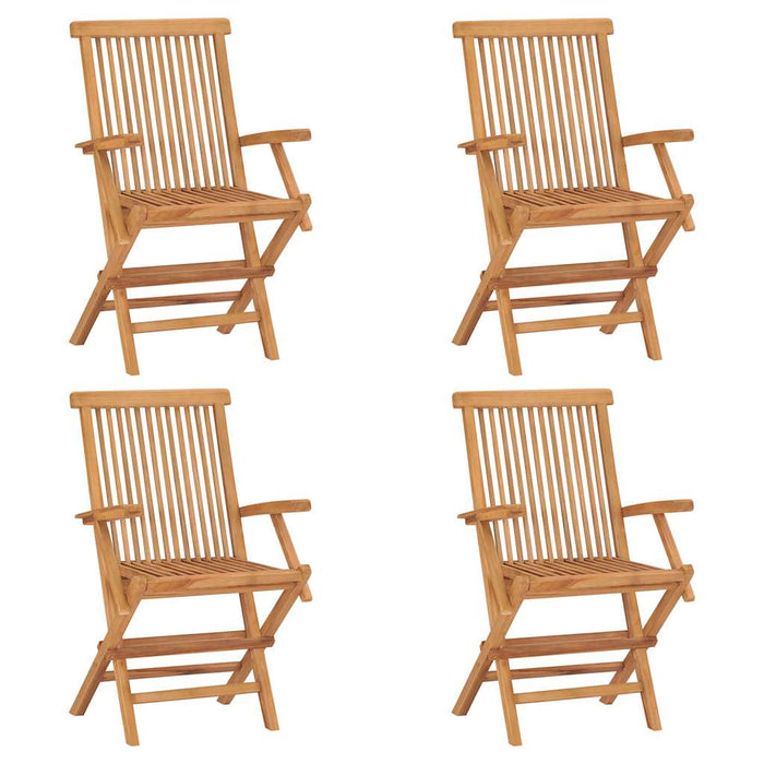 Set mobilier de grădină, 5 piese, lemn masiv de tec - WALTI WALTI