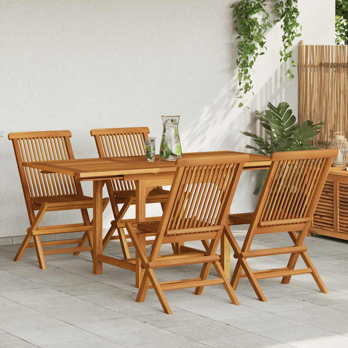 Set mobilier grădină, 5 piese, lemn masiv de tec - WALTI WALTI