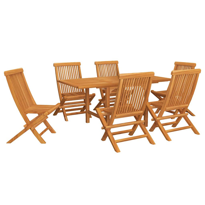 Set mobilier grădină, 7 piese, lemn masiv de tec - WALTI WALTI