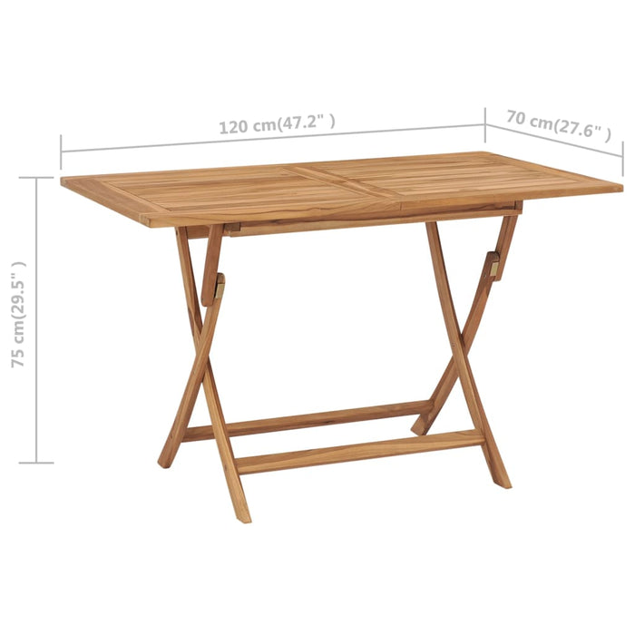 Set mobilier de grădină, 7 piese, lemn masiv de tec - WALTI WALTI