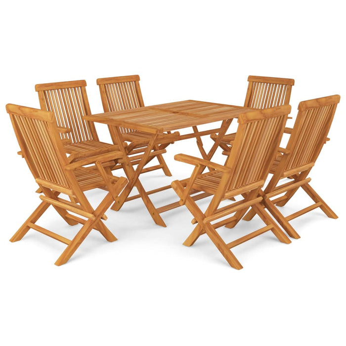 Set mobilier grădină, 7 piese, lemn masiv de tec - WALTI WALTI