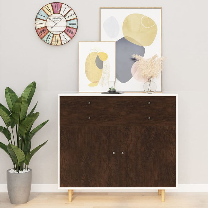 Folii mobilier autoadezive, 2 buc. stejar închis, 500x90 cm PVC - WALTI WALTI