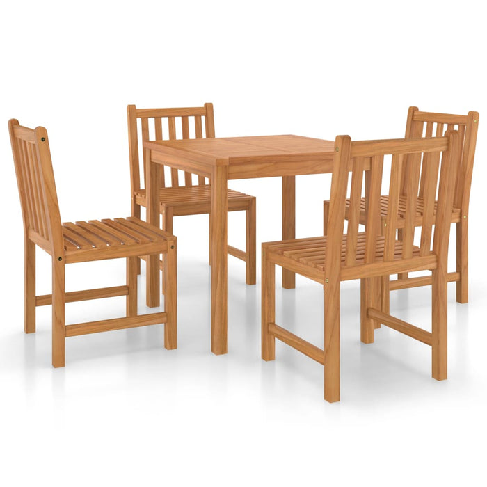 Set de mobilier de grădină cu 5 piese, 80x80 cm, lemn masiv de tec WALTI