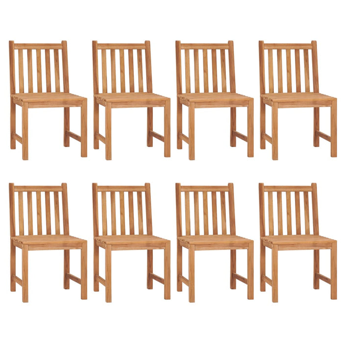 Set de mobilier de grădină cu 9 piese, 120x120 cm, lemn masiv de tec WALTI