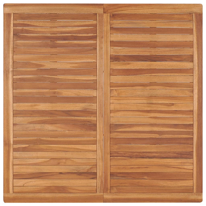 Set de mobilier de grădină cu 9 piese, 120x120 cm, lemn masiv de tec WALTI