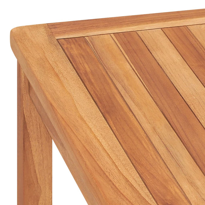 Set de mobilier de grădină cu 9 piese, 120x120 cm, lemn masiv de tec WALTI