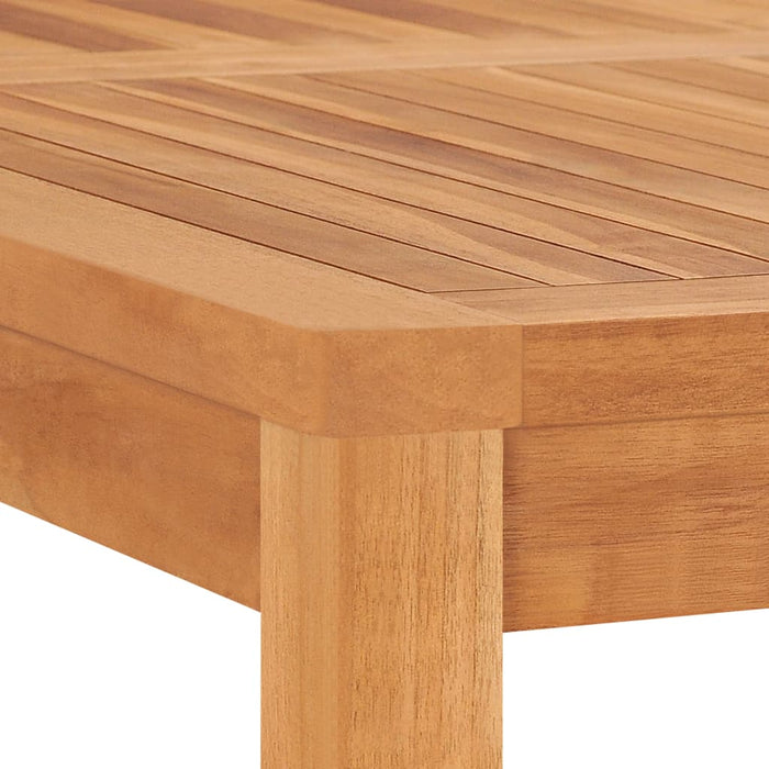 Set de mobilier de grădină cu 9 piese, 120x120 cm, lemn masiv de tec WALTI