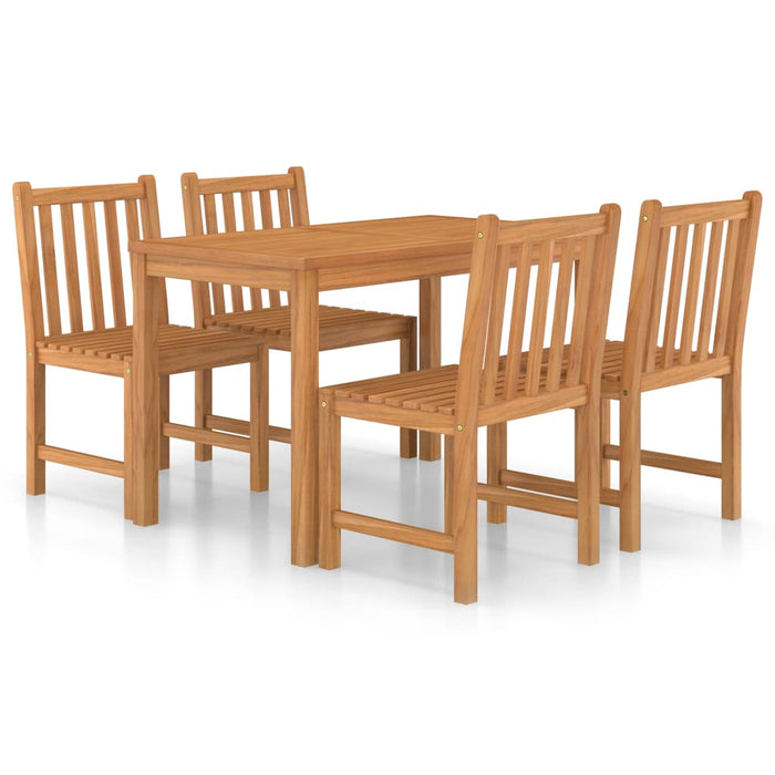 Set de mobilier de grădină cu 5 piese, 120x70 cm, lemn masiv de tec WALTI