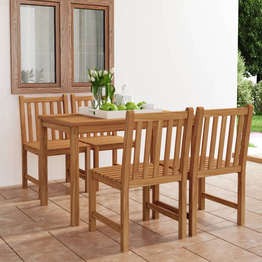 Set de mobilier de grădină cu 5 piese, 120x70 cm, lemn masiv de tec - WALTI WALTI