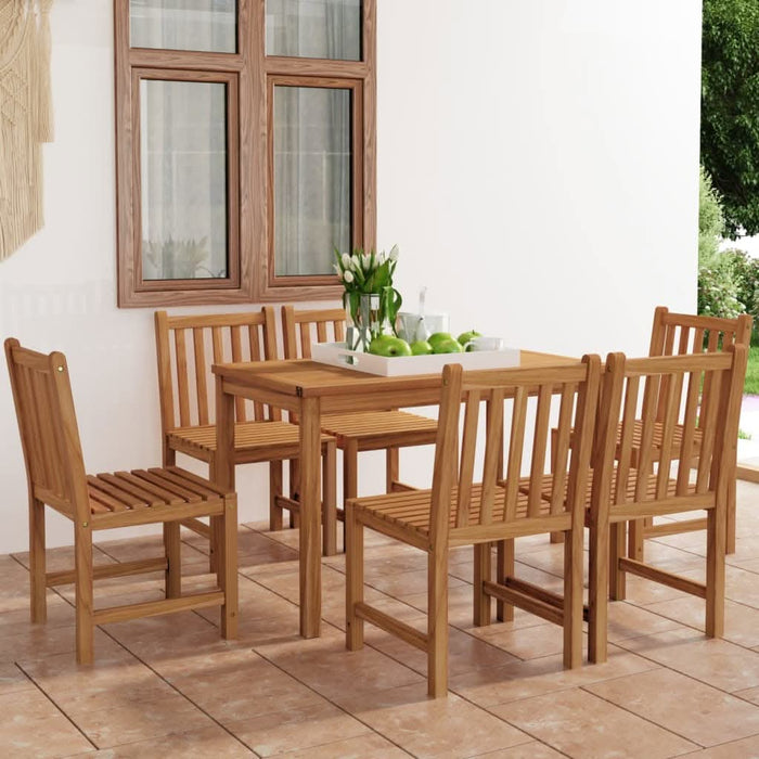 Set mobilier grădină, 7 piese, lemn masiv de tec - WALTI WALTI