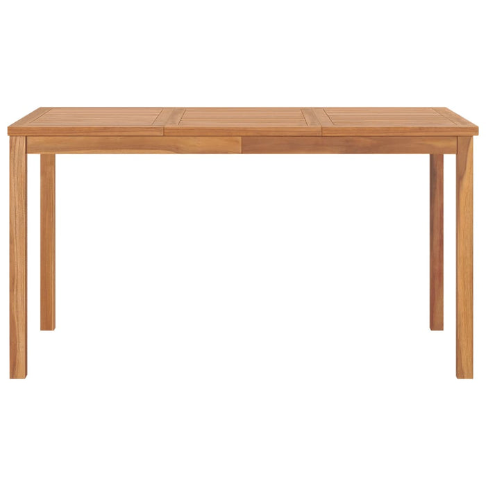 Set de mobilier de grădină cu 5 piese, 140x80 cm, lemn masiv de tec - WALTI WALTI