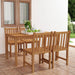 Set de mobilier de grădină cu 5 piese, 140x80 cm, lemn masiv de tec - WALTI WALTI