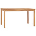 Set de mobilier de grădină cu 7 piese, 140x80 cm, lemn masiv de tec - WALTI WALTI