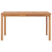 Set de mobilier de grădină cu 7 piese, 140x80 cm, lemn masiv de tec - WALTI WALTI