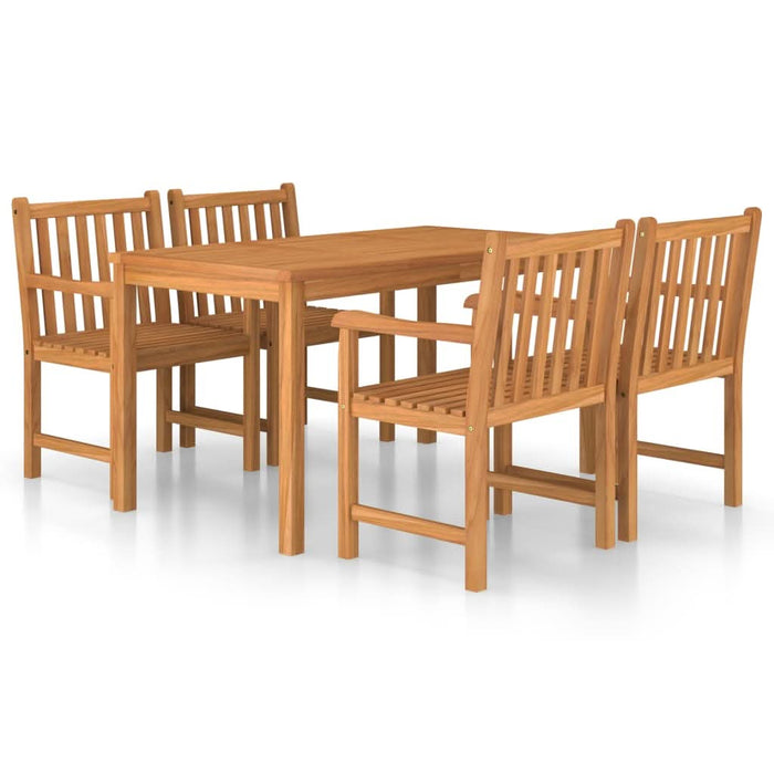 Set mobilier grădină,5 piese,lemn masiv de tec - WALTI WALTI