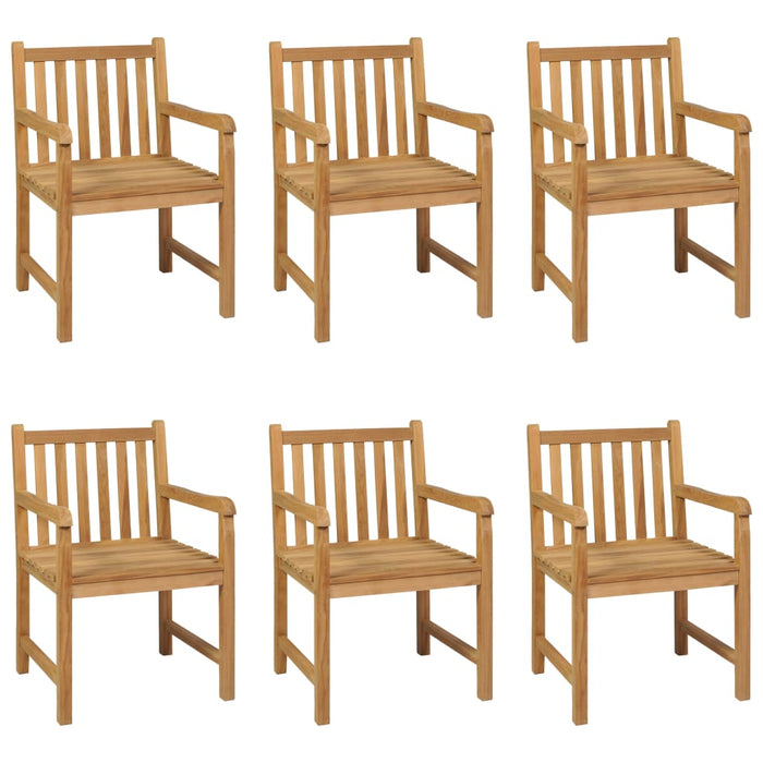Set de mobilier de grădină cu 7 piese, 160x80 cm, lemn masiv de tec WALTI