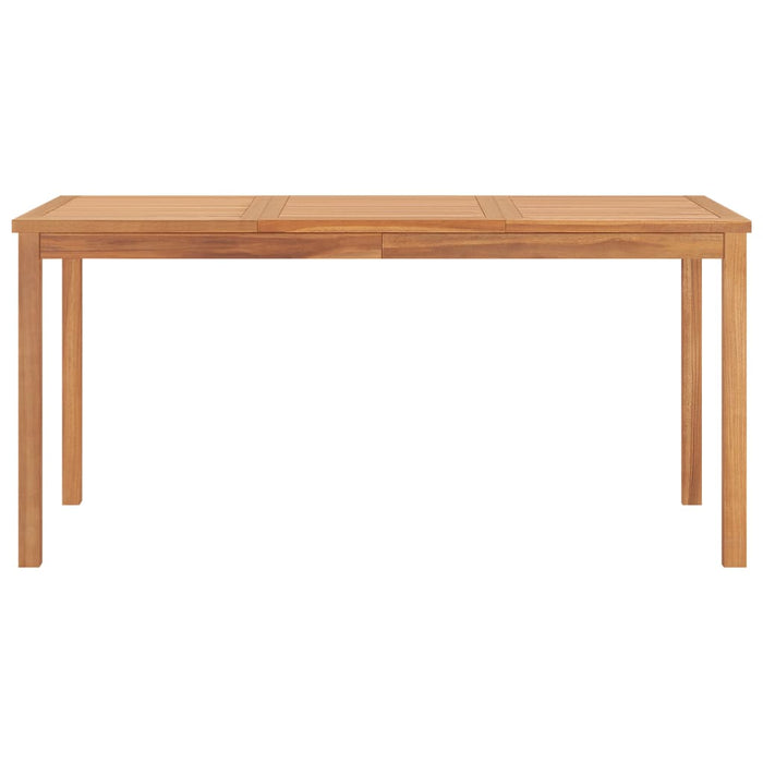 Set de mobilier de grădină cu 7 piese, 160x80 cm, lemn masiv de tec WALTI