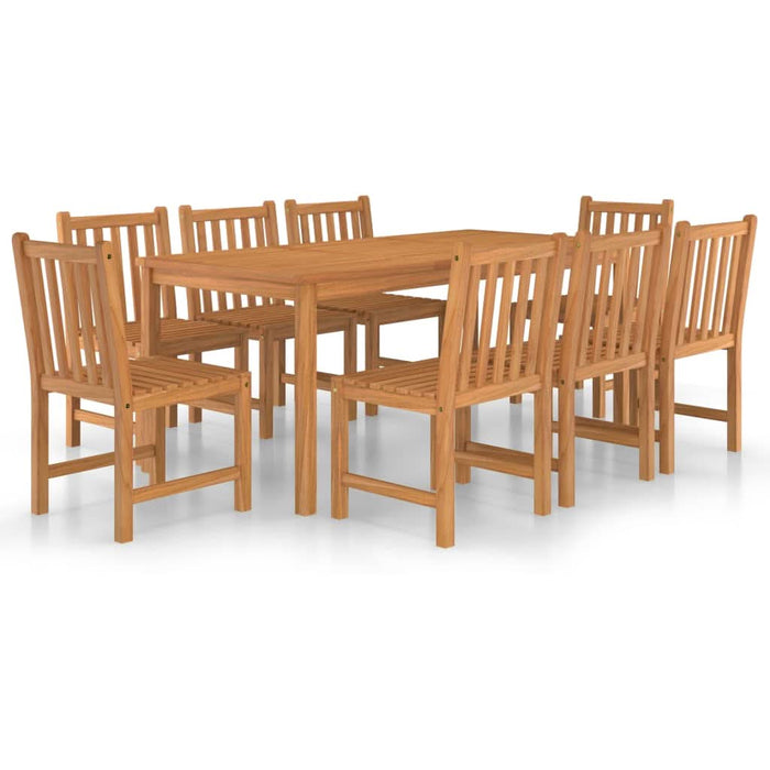 Set mobilier de grădină, 9 piese, lemn masiv de tec - WALTI WALTI