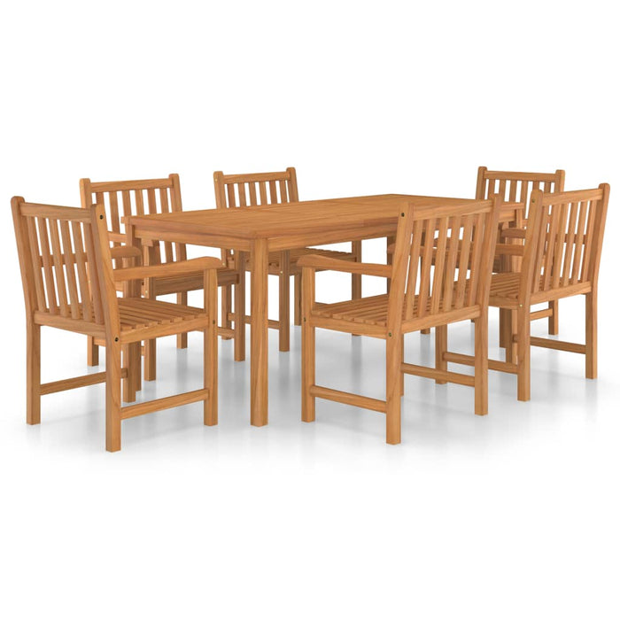 Set de mobilier de grădină cu 7 piese, 180x90 cm, lemn masiv de tec - WALTI WALTI