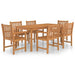 Set de mobilier de grădină cu 7 piese, 180x90 cm, lemn masiv de tec - WALTI WALTI
