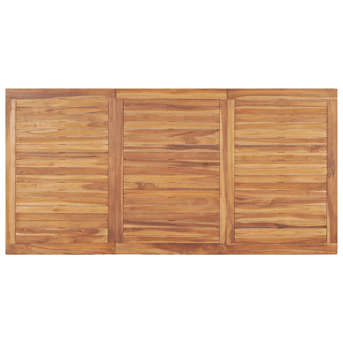 Set de mobilier de grădină cu 7 piese, 180x90 cm, lemn masiv de tec - WALTI WALTI