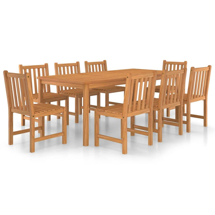 Set mobilier de grădină, 9 piese, lemn masiv de tec - WALTI WALTI