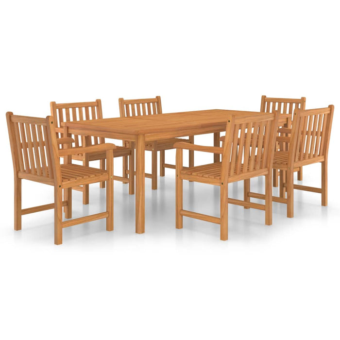 Set de mobilier de grădină cu 7 piese, 200x100 cm, lemn masiv de tec - WALTI WALTI