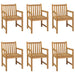 Set de mobilier de grădină cu 7 piese, 200x100 cm, lemn masiv de tec - WALTI WALTI