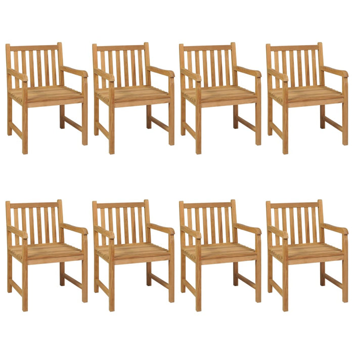 Set de mobilier de grădină cu 9 piese, 200x100 cm, lemn masiv de tec - WALTI WALTI
