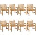 Set de mobilier de grădină cu 9 piese, 200x100 cm, lemn masiv de tec - WALTI WALTI