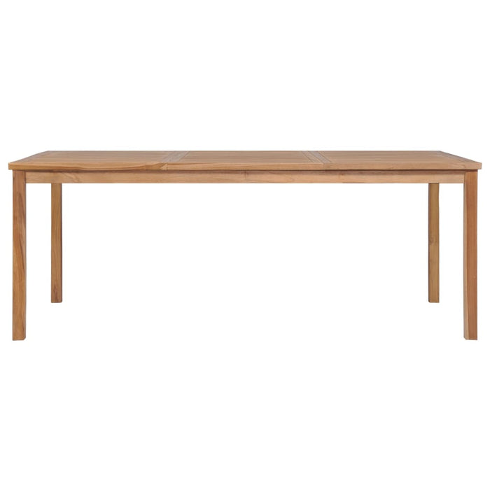 Set de mobilier de grădină cu 9 piese, 200x100 cm, lemn masiv de tec - WALTI WALTI