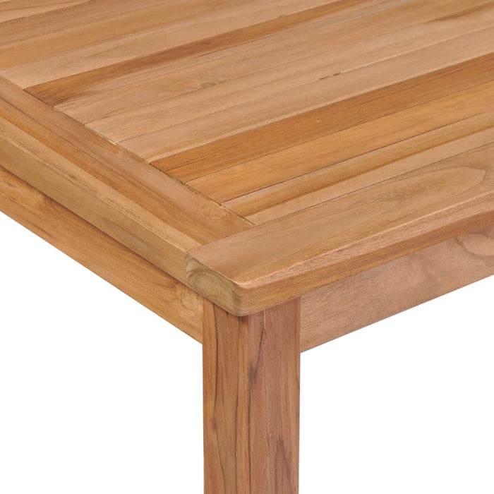 Set de mobilier de grădină cu 9 piese, 200x100 cm, lemn masiv de tec - WALTI WALTI