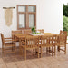 Set de mobilier de grădină cu 9 piese, 200x100 cm, lemn masiv de tec - WALTI WALTI