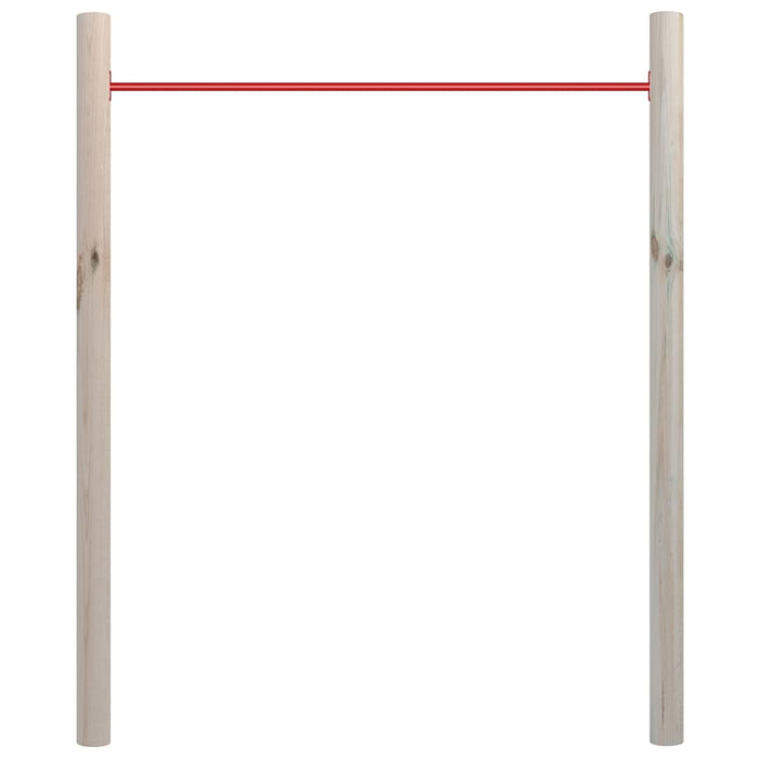 Bară de gimnastică de grădină, 140x170 cm, lemn pin tratat&oțel WALTI