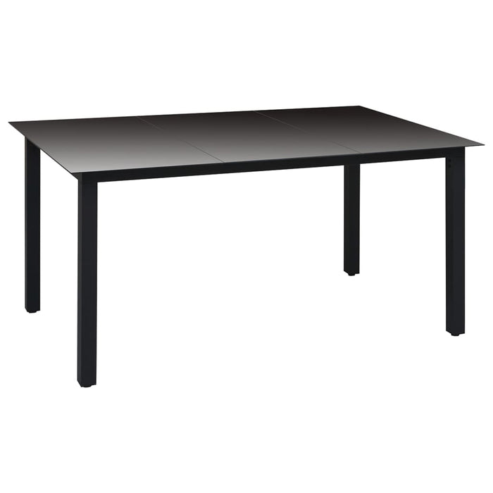 Set mobilier de grădină, 5 piese, negru WALTI