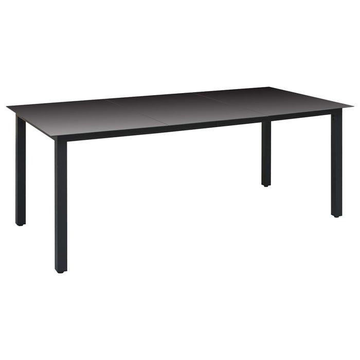Set mobilier de grădină, 9 piese, negru - WALTI WALTI