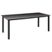 Set mobilier de grădină, 9 piese, negru - WALTI WALTI