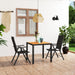 Set mobilier de grădină, 3 piese, negru și maro - WALTI WALTI