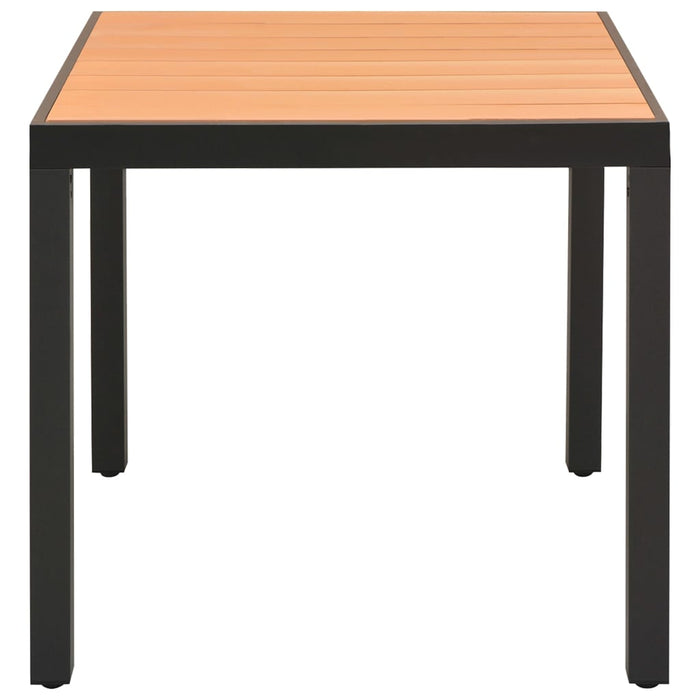 Set de masă pentru grădină, 5 piese, negru și maro - WALTI WALTI