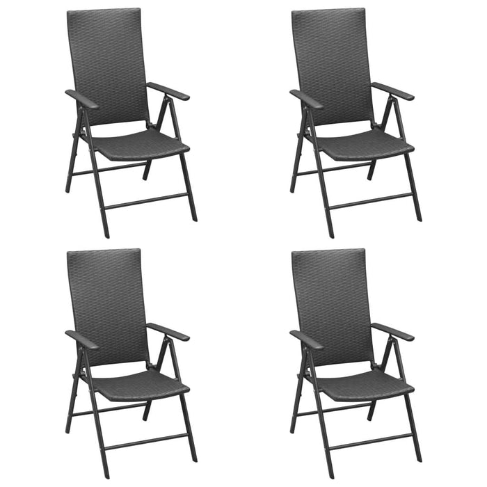 Set mobilier de grădină, 5 piese, negru și maro - WALTI WALTI