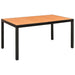 Set mobilier de grădină, 5 piese, negru și maro - WALTI WALTI