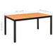 Set mobilier de grădină, 5 piese, negru și maro - WALTI WALTI