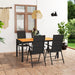 Set mobilier de grădină, 5 piese, negru și maro - WALTI WALTI